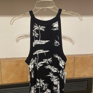 NWOT Old Navy Women’s High-Neckline Palm Sundress (size M)